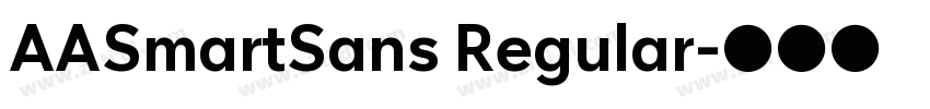AASmartSans Regular字体转换
